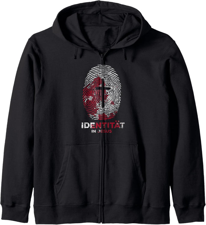 Identität in Jesus christliche Geschenke Kapuzenjacke