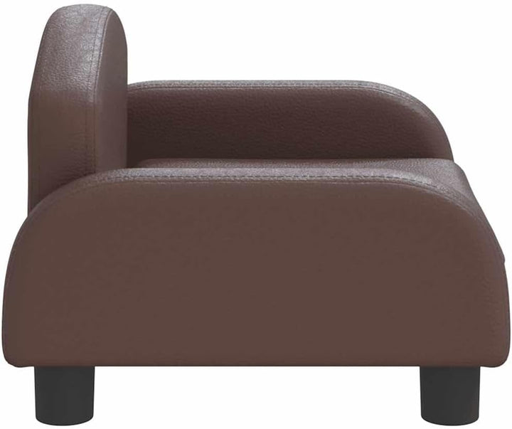 vidaXL Kindersofa Braun 50x40x30 cm Kunstleder 50 x 40 x 30 cm Braun, 50 x 40 x 30 cm Braun