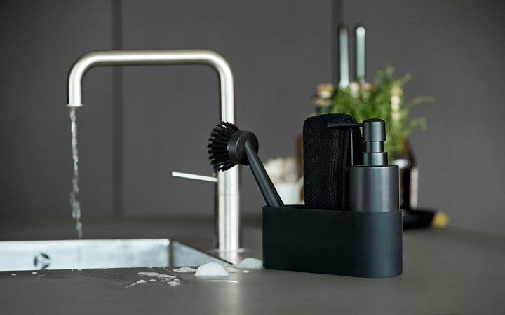 Zone Singles Dishwashing Set 22 x 6,7 x 19 cm 4 DELE Black 22cm Schwarz, 22cm Schwarz