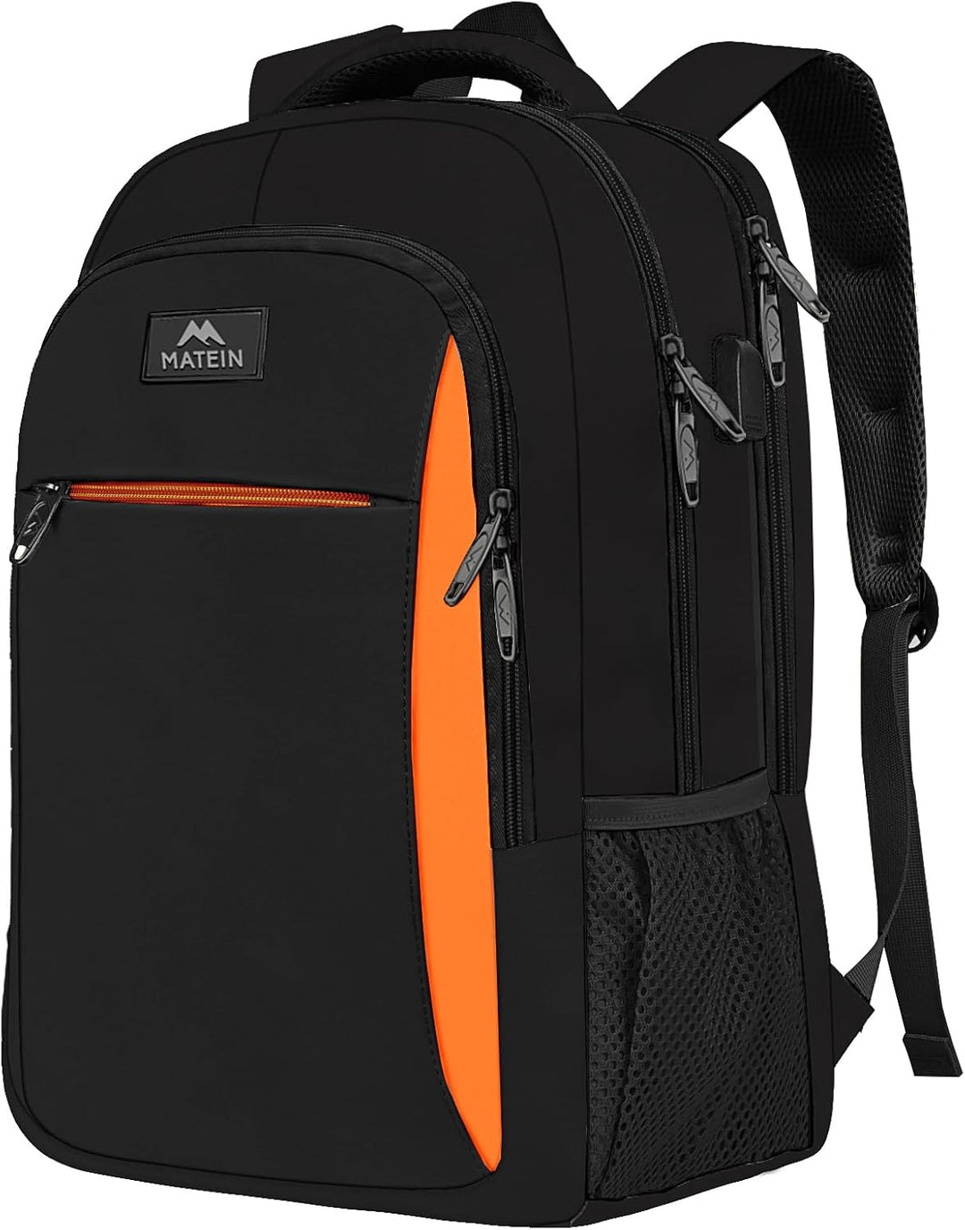 MATEIN Schulrucksack Teenager, Laptop Rucksack 17,3 Zoll Schulrucksack Jungen, Laptoptasche mit USB