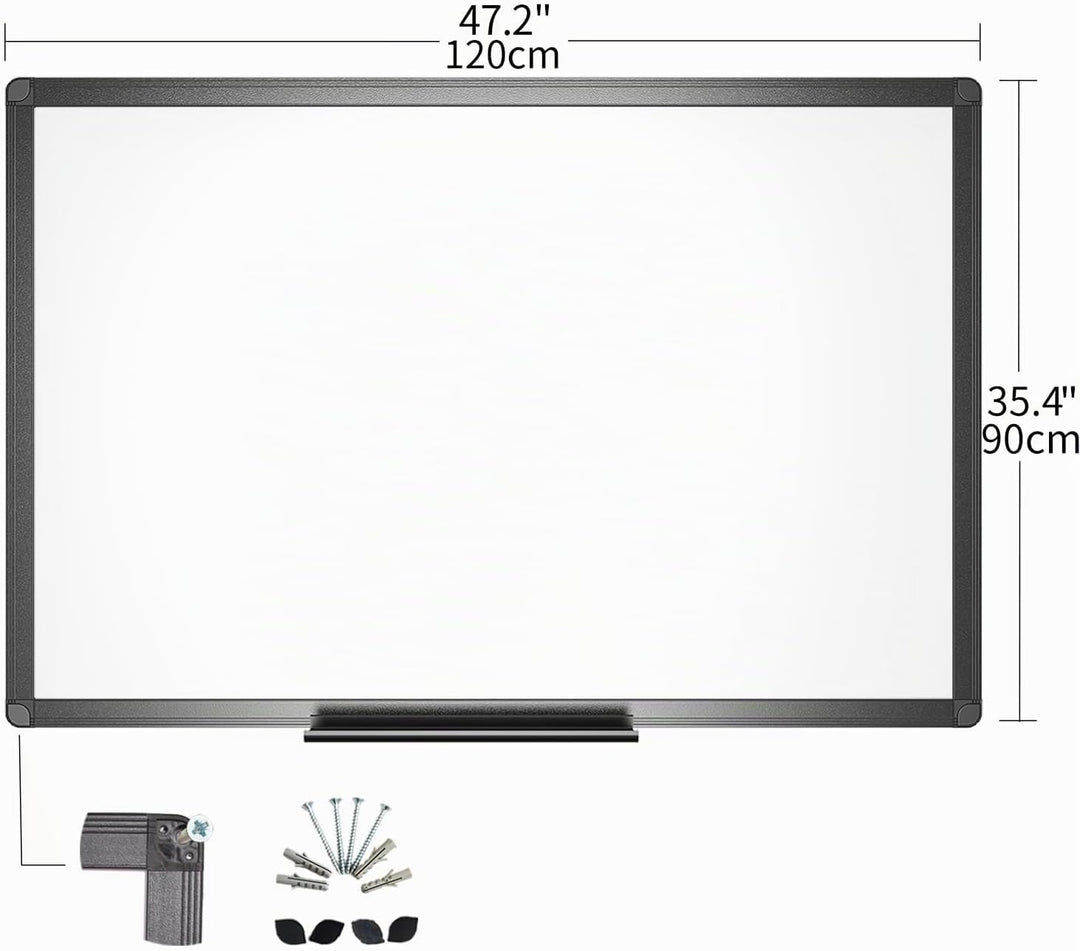 VIZ-PRO Magnetisches, trocken abwischbares Whiteboard 120 x 90 cm, trocken abwischbares Whiteboard m