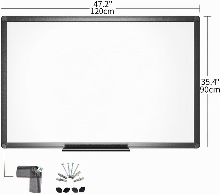 VIZ-PRO Magnetisches, trocken abwischbares Whiteboard 120 x 90 cm, trocken abwischbares Whiteboard m