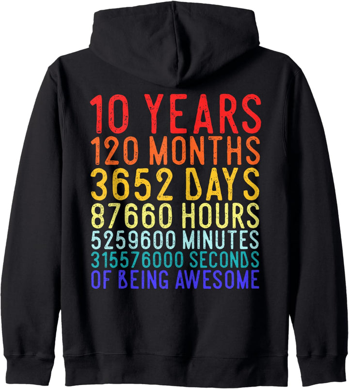 It's My 10th Birthday Gift Idea 10 Years Old 10th Birthday Kapuzenjacke