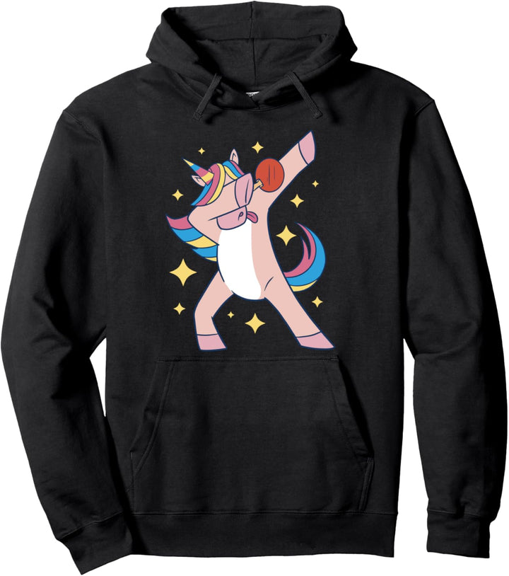 Dabbing Einhorn Tischtennisschläger Tischtennis Pullover Hoodie