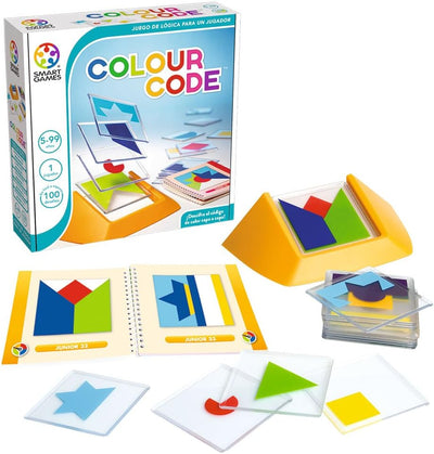 Smart Games-SG090ES Colour Code (Spanisch), Miscelanea (81115), Farbe/Modell sortiert Spanische Vers