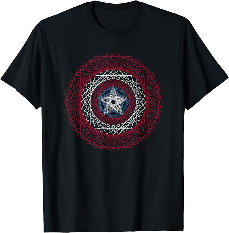 Kids Marvel Captain America Avengers 3D Shield Graphic T-Shirt 12 Black