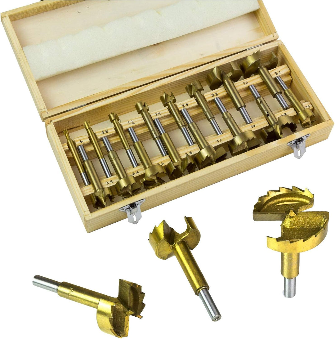 Forstnerbohrer Topfbohrer Astlochbohrer Holzbohrer Bohrer Set 16tlg. - verzahnt