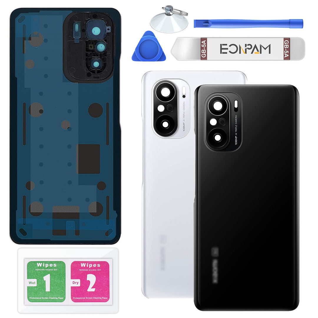 Eonpam Akkudeckel für Xiaomi Mi 11i Rückseite Glas Original Backcover Back Glas Ersatz Reparatur Set