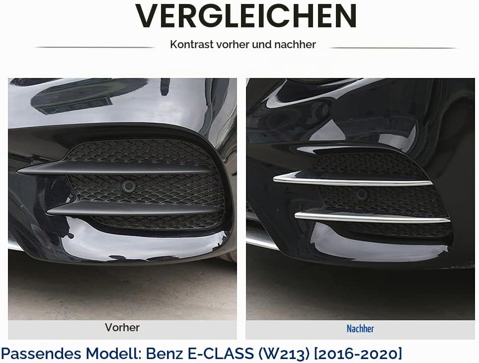 KUNGKIC ABS Chrom Auto Frontstossstange Kühlergrill Nebelscheinwerfer Abdeckung accessories Car Bump