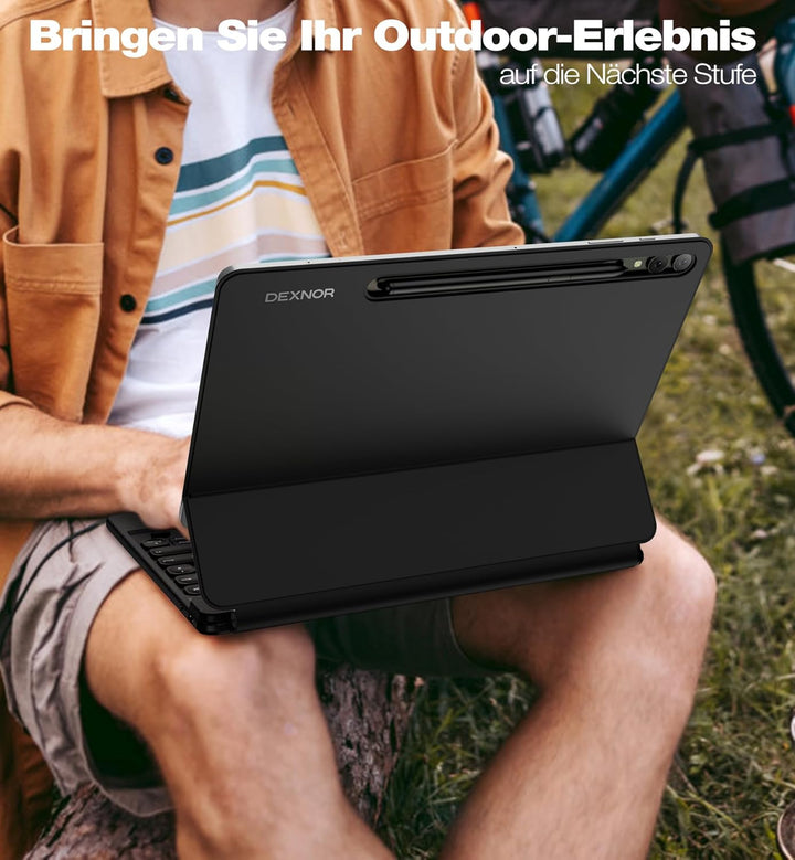 Dexnor Tastatur Hülle für Samsung Galaxy Tab S10+ Plus/S9+ Plus/S9 FE+ Plus/S8+ Plus/S7 FE/S7+ Plus