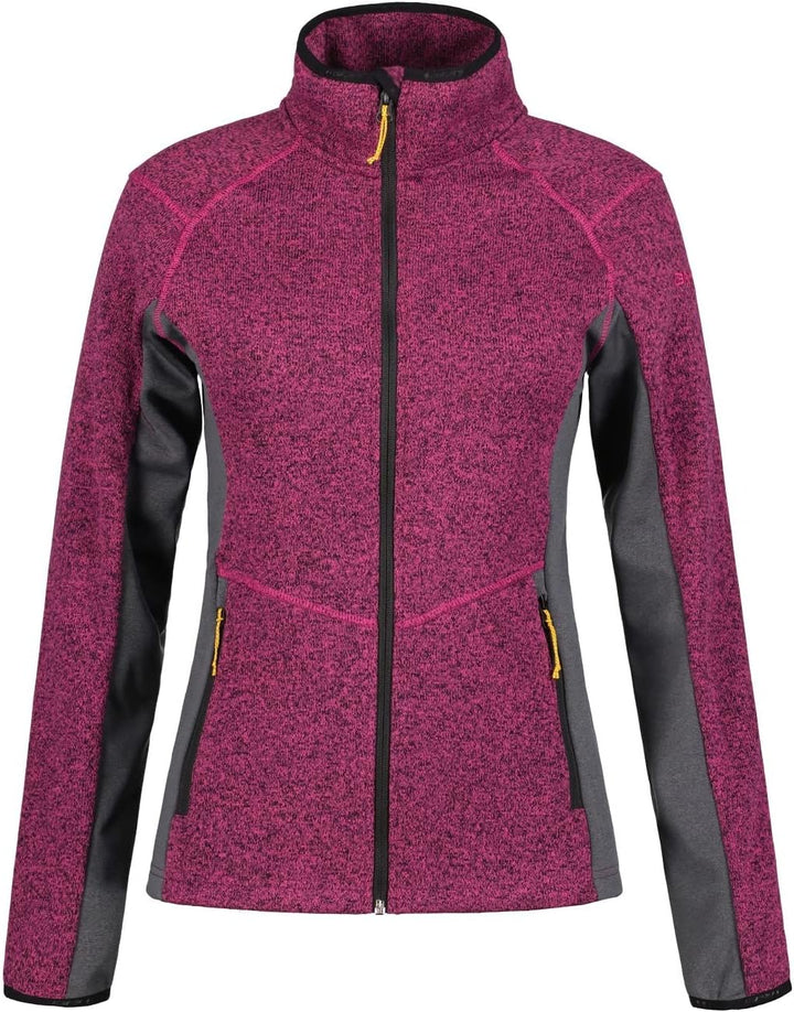 ICEPEAK Bleeker Strickfleecejacke Damen, Farbe:Lila, Grösse:S