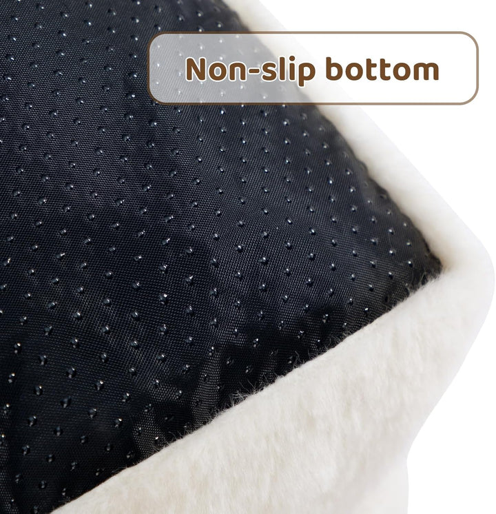 Hollypet Katzenbett Kleines Hundebett, Flauschiges Plüsch Katzensofa für Katzen und Welpen, Weiches