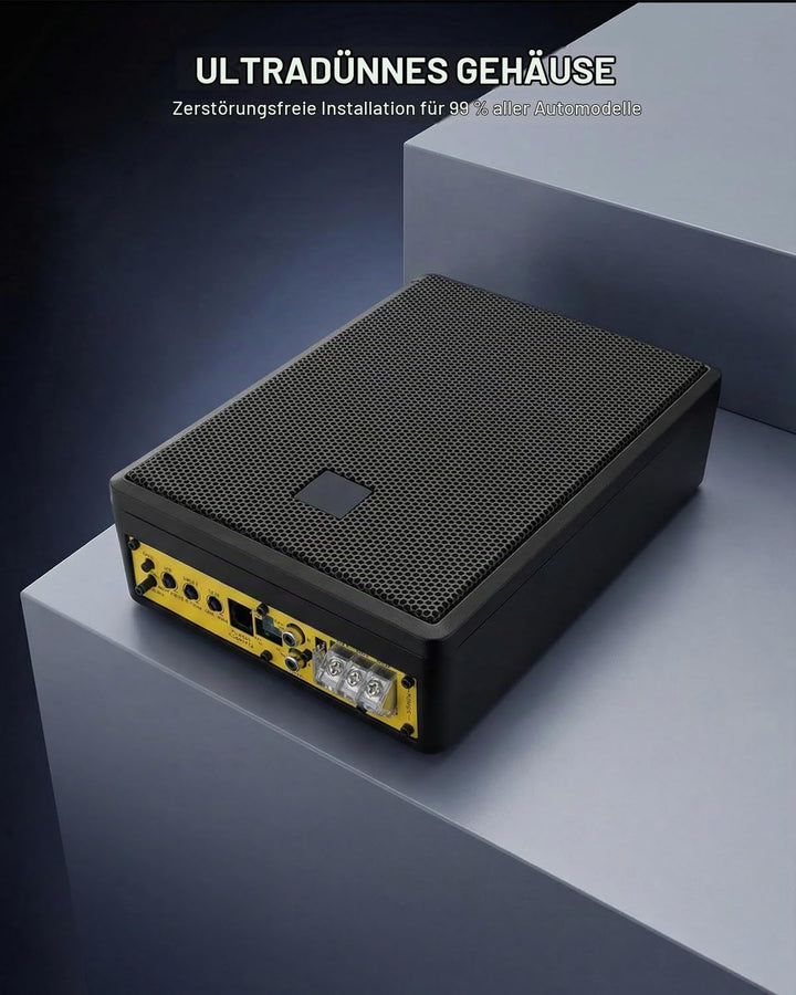 Auto Untersitz Subwoofer Aktiv 1000W, Ultraflach, Stark