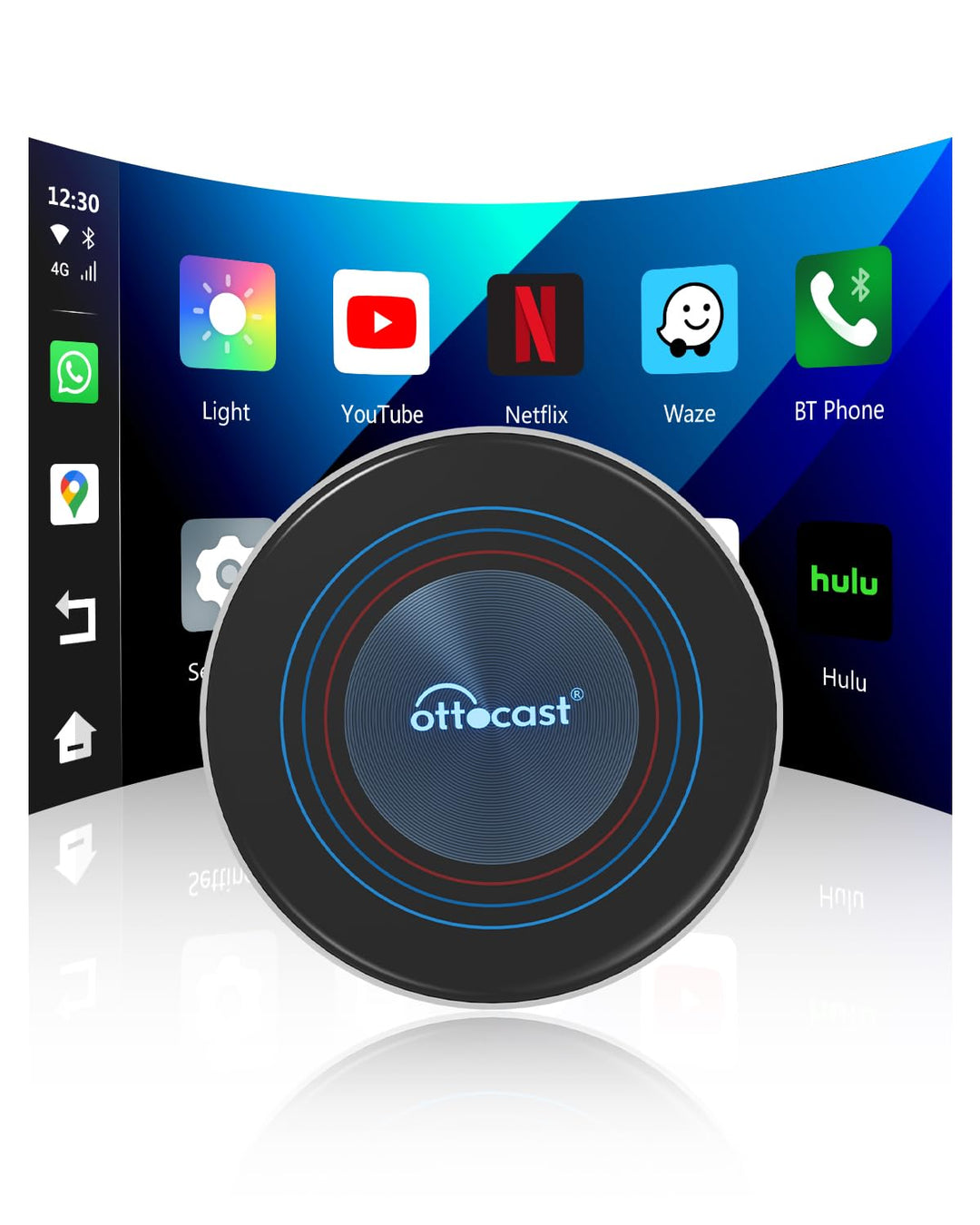 2026 Ottocast I3 AI Box für BMW, Wireless CarPlay Adapter mit Netflix/YouTube Unterstützung, Android