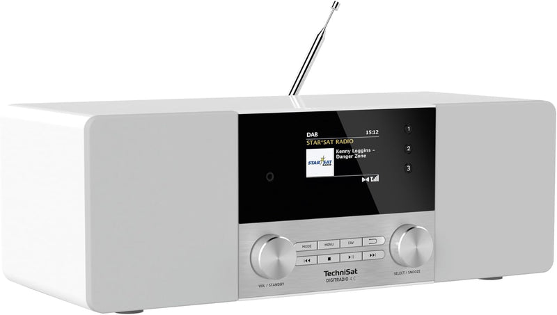 TechniSat DIGITRADIO 4 C - Stereo Digital-Radio (DAB+, UKW, Farbdisplay, Bluetooth-Audiostreaming, K