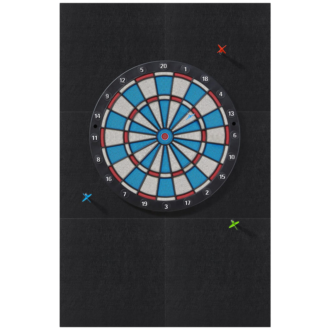 Filz Dartboard Wandschutz, Schallschutz Dartscheibe, Selbstklebender Dart Surround 60x90x1.2cm, Dart