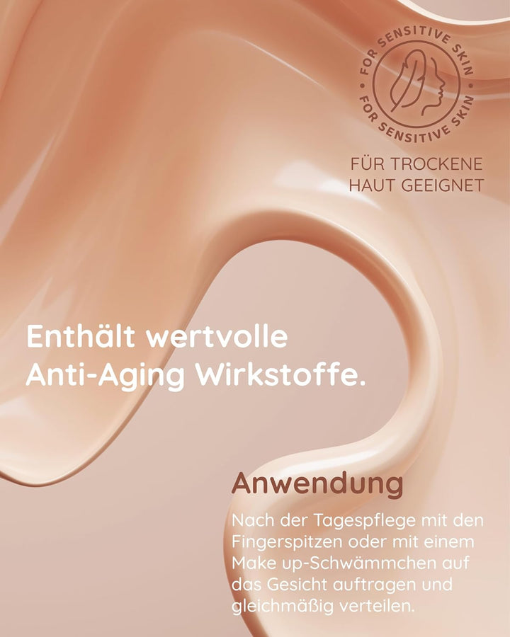 Malu Wilz Velvet Touch Foundation True Dark Sand 30ml I Skincare Creme Make up für makellosen Teint