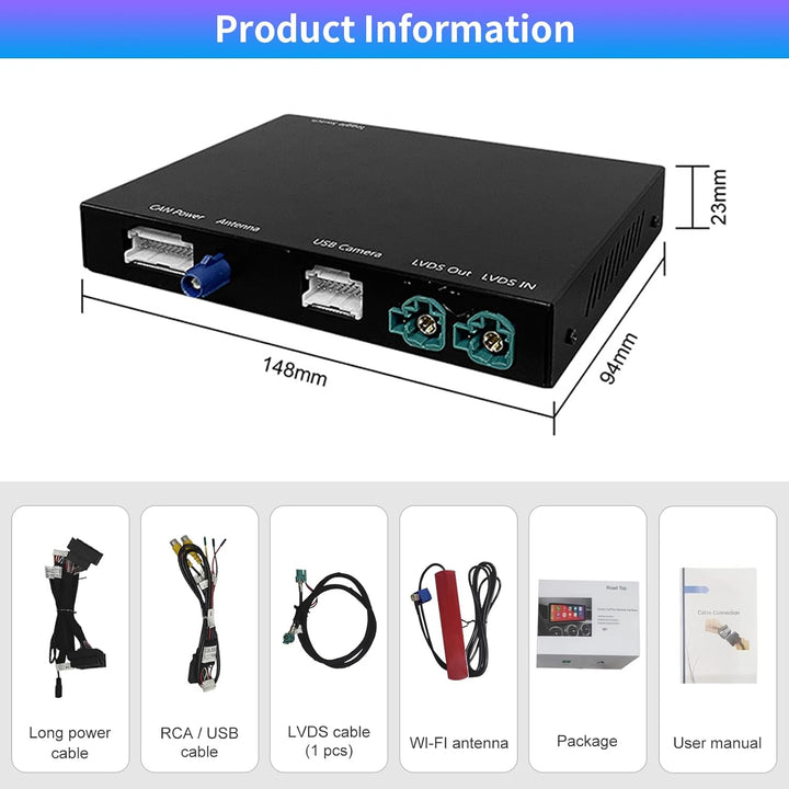 Road Top Wireless Carplay Retrofit Kit Decoder für BMW NBT System 3 4 5 6 7 Series X1 X3 X4 X5 X6 20