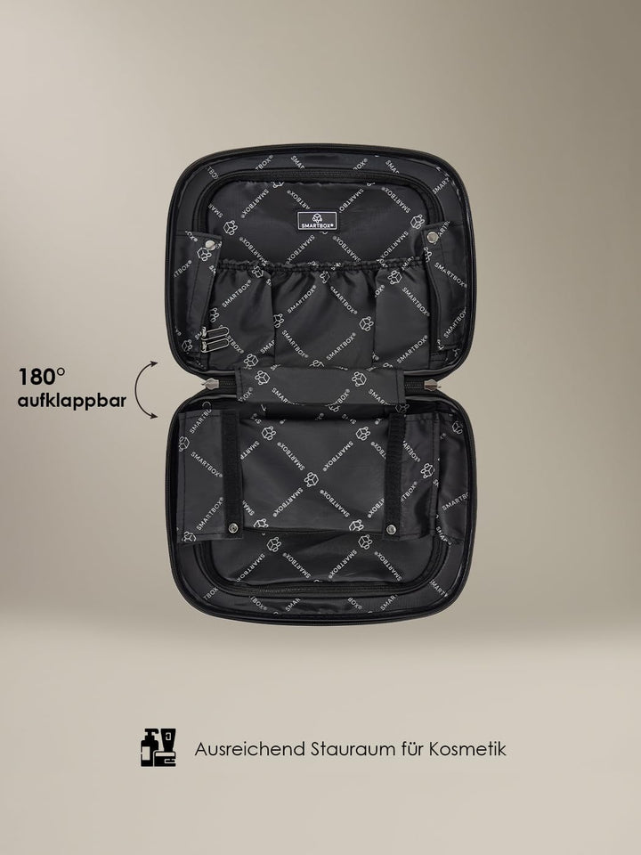 SMARTBOX Hartschalen Handgepäck Kosmetik-Koffer | Stabiles Beauty-Case mit Aufsteckfunktion | 34 x 1