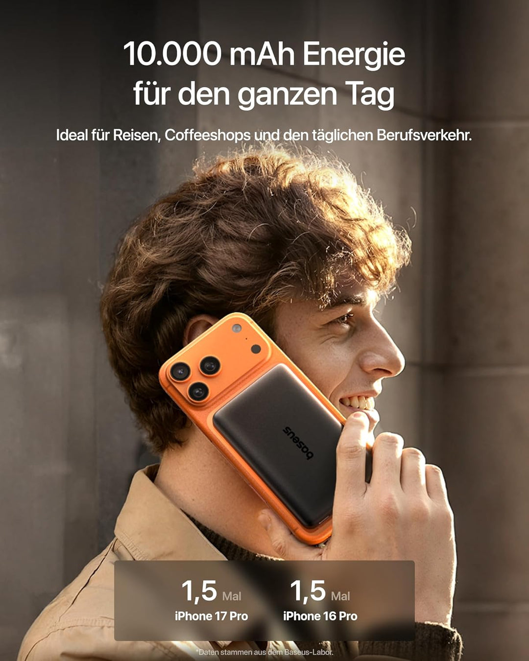 Baseus PicoGo AM52 Powerbank, Qi2.2 Magsafe Powerbank 10000 mAh, Ultraschnelles 25-W-Wireless-Laden,