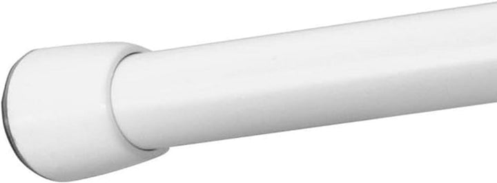 iDesign 78572 Duschvorhangstange, mittellange Teleskopstange aus Edelstahl, ausziehbare Duschvorhang