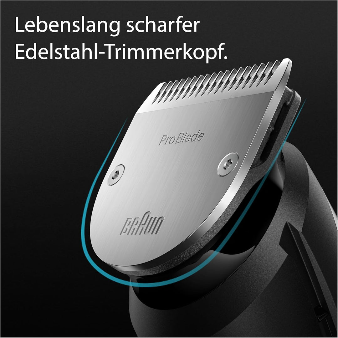 Braun All-In-One Bartpflege Bodygroomer Set, 12-in-1 Barttrimmer, Trimmer/Haarschneider Herren, Haar