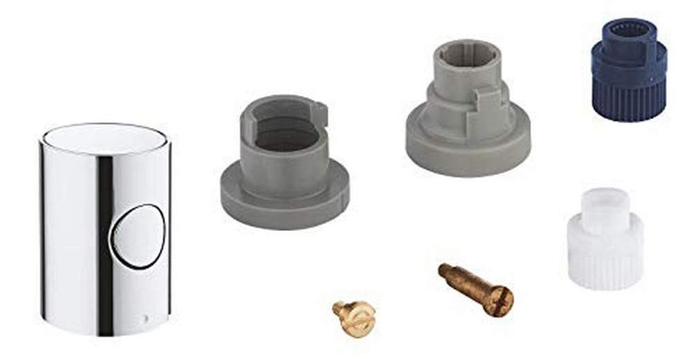 GROHE Metallgriff 1/2" (langlebige Oberfläche, Mengengriff mit GROHE EcoButton, Herstellergarantie: