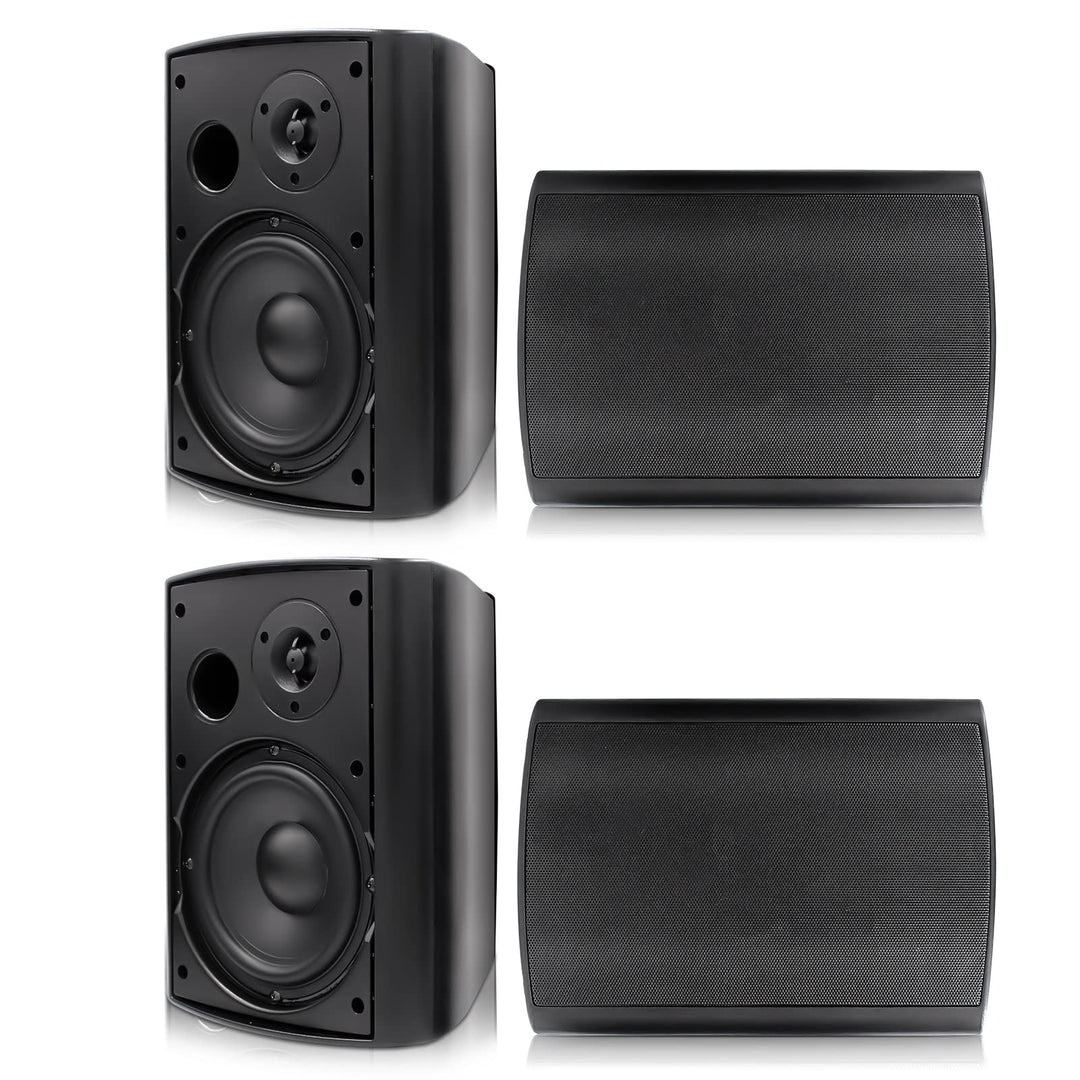 Herdio 6,5 Zoll Outdoor-Lautsprecher Wasserdicht，800W Aussenlautsprecher Mit Bluetooth Stereo-Verstä