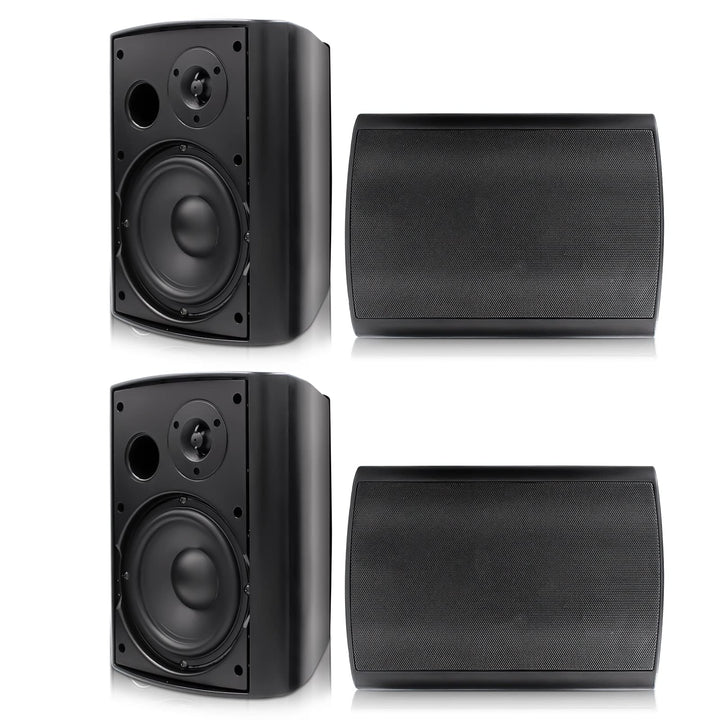 Herdio 6,5 Zoll Outdoor-Lautsprecher Wasserdicht，800W Aussenlautsprecher Mit Bluetooth Stereo-Verstä