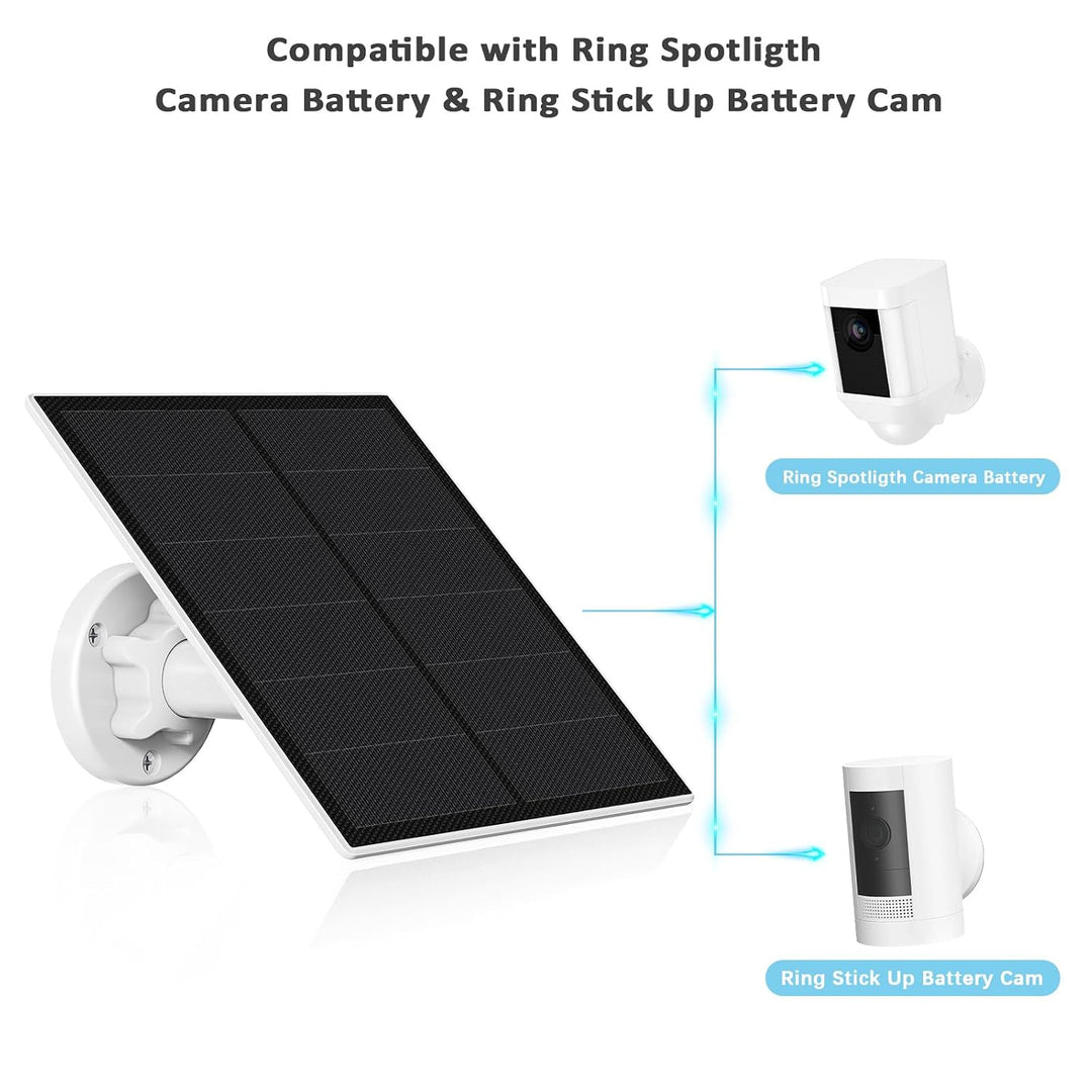 Solarmodul für Ring Kamera,5W Kamera Solarpanel kompatibel mit Ring Spotlight Cam Akku &amp; Stick Up Ca