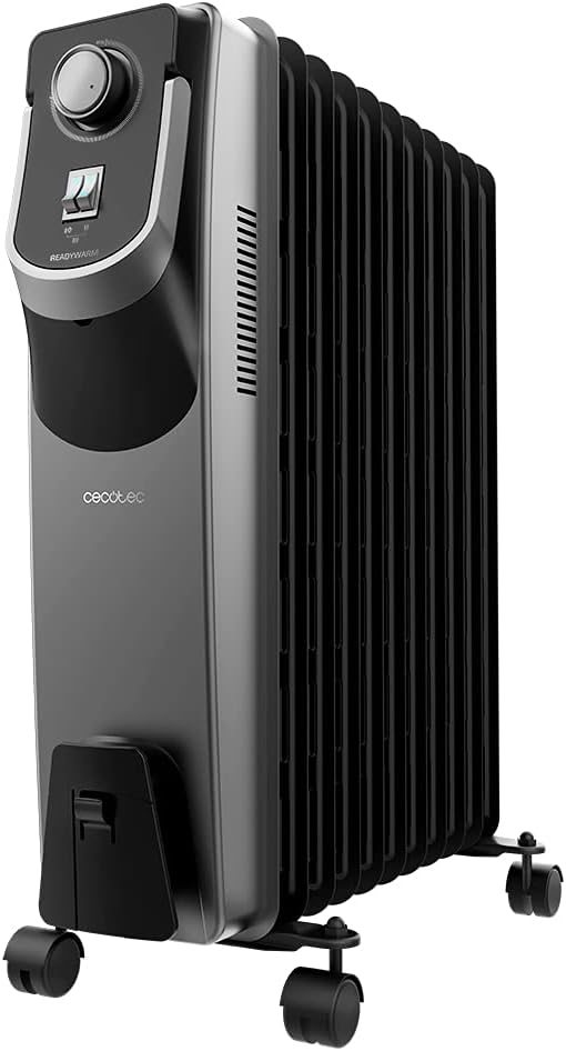 Cecotec Öl-Radiator ReadyWarm 11000 Space 360º Black. 2500 W, 11 Module, 3 Leistungsstufen, Kabelauf