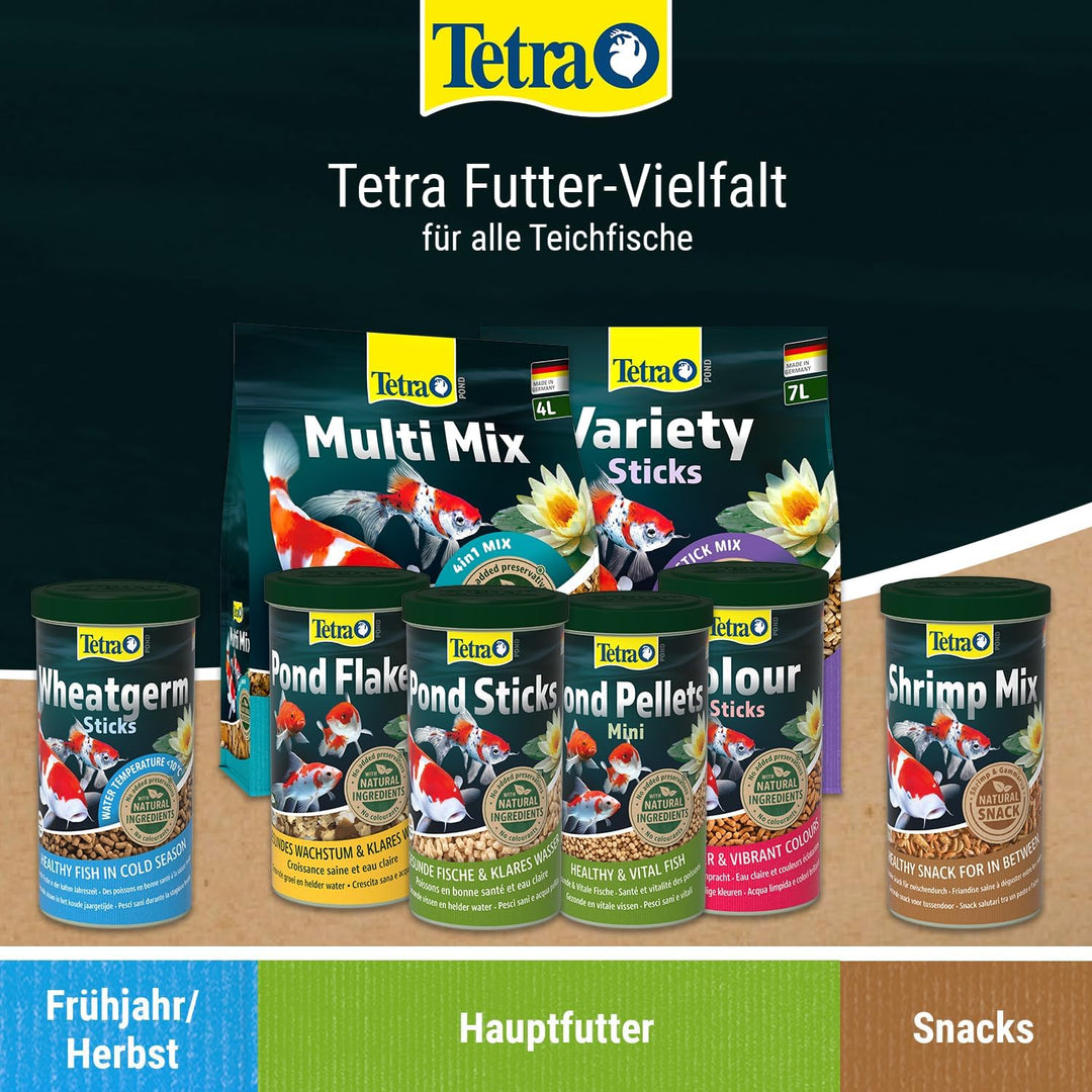 Tetra Pond Variety Sticks - Fischfutter-Mix für Teichfische aus drei verschiedenen Sticks, für die G
