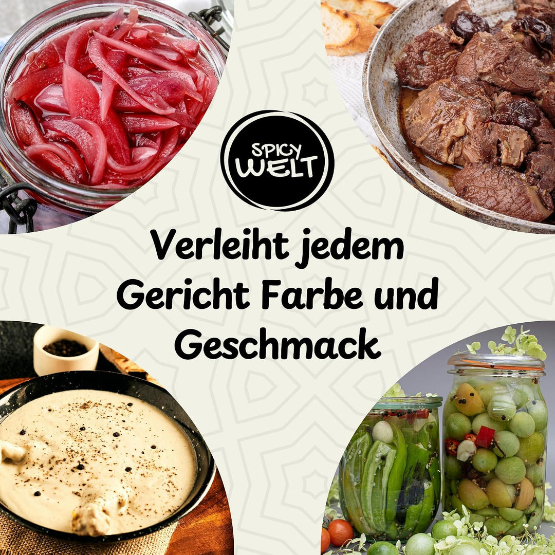 Spicy Welt Schwarzer Pfeffer Ganz (500g) – Pfefferkörner | Ungemahlener Schwarzer Pfeffer | für Pfef
