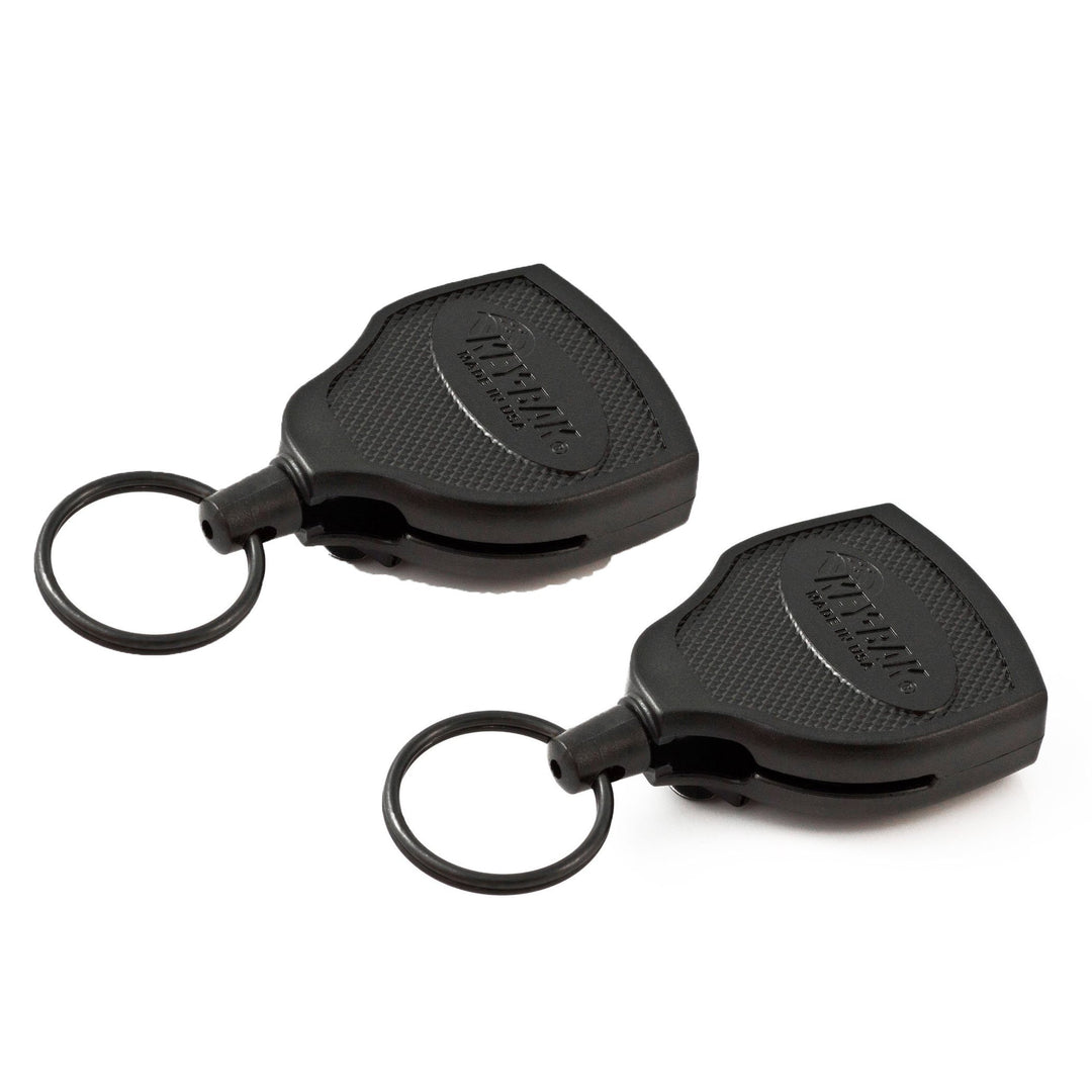 KEY-BAK #SUPER 48 Locking Retractable Reel, Kevlar Cord, Polycarbonate Case (Heavy Duty, 48, 2 Pack)