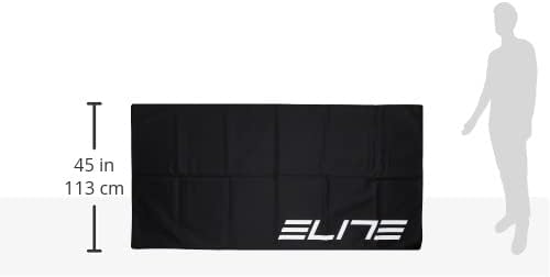 ELITE Folding Mat/Pad for Home Bike Trainers 90x180 cm Schwarz