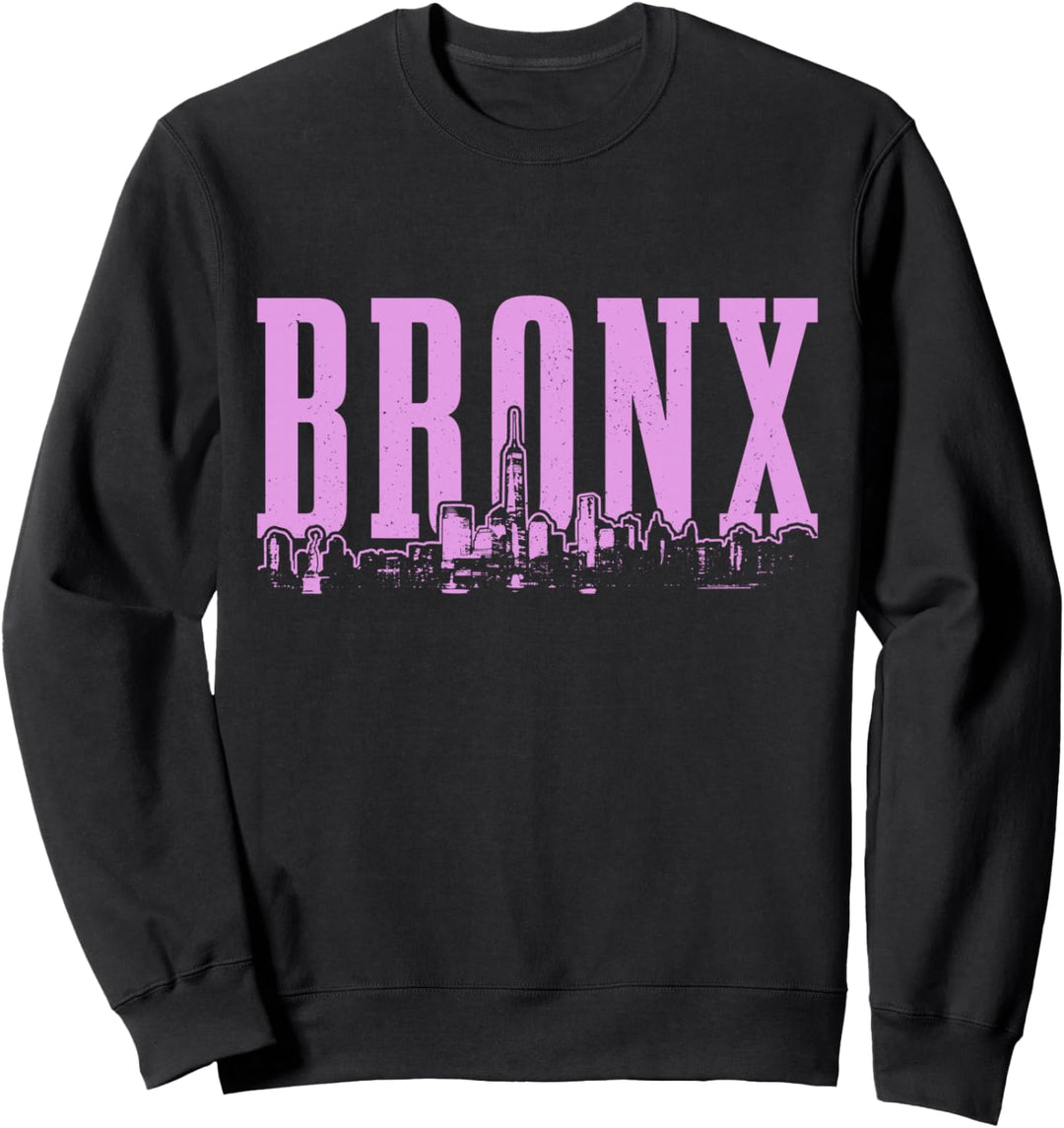 Bronx New York City Skyline NYC Vintage NY Damen Mädchen Sweatshirt