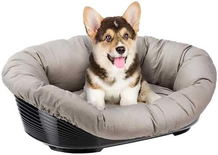 Ferplast Hundebett Hundesofa Katzenbett Hundematte SOFA' 6 Kunststoffkorb mit Waschbarem Gepolsterte