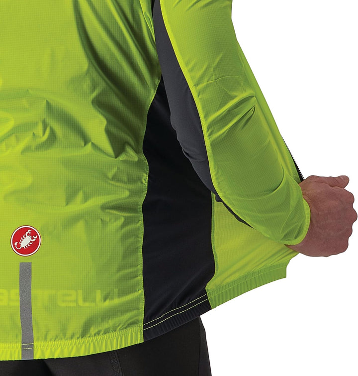 Castelli Herren Squadra Stretch Jacket Jacket S ELECTRIC LIME/DARK GRAY, S ELECTRIC LIME/DARK GRAY