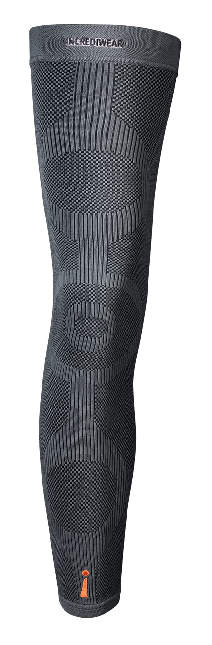 Incrediwear Inc Leg Sleeve Charcoal Single - XL Charcoal Extra Large, Charcoal Extra Large