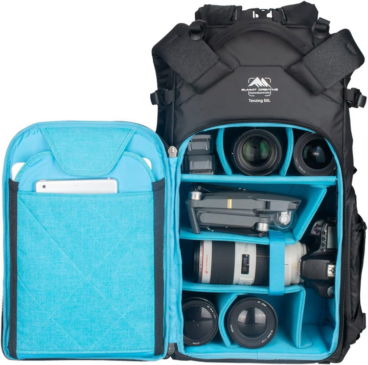 Summit Creative TENZING Roll-Top-Kamerarucksack 30L Grün, 30L Grün