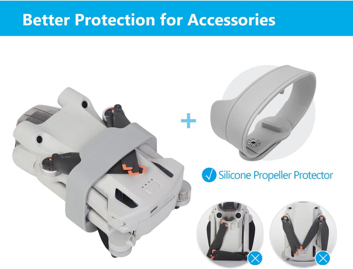JSVER Tasche für DJI Mini 3 Pro/Mini 3, Tragetasche kompatibel mit DJI Mini 3 Pro Case für DJI Mini