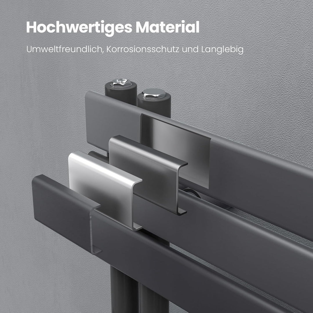 Heilmetz® Badheizkörper Flach Design Heizkörper Handtuchtrockner für Badezimmer Handtuchheizkörper m