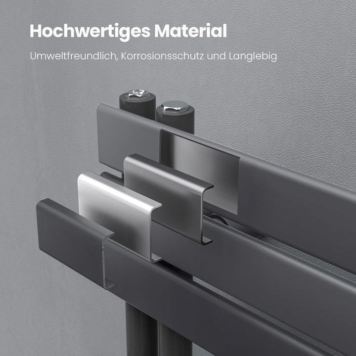 Heilmetz® Badheizkörper Flach Design Heizkörper Handtuchtrockner für Badezimmer Handtuchheizkörper m