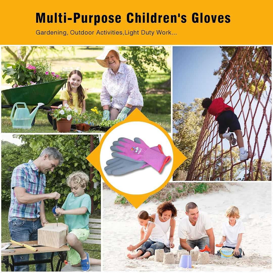KDK 5-7 Kinder Gartenhandschuhe Hof Arbeitshandschuhe für Kleinkinder Jugendliche Mädchen Jungen Kin