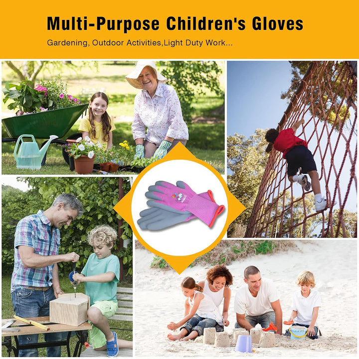 KDK 5-7 Kinder Gartenhandschuhe Hof Arbeitshandschuhe für Kleinkinder Jugendliche Mädchen Jungen Kin