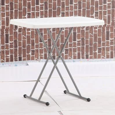 HUOLE kompakter, faltbarer Kunststoffbuffettisch, klappbar, verstellbar, Camping- und Partytisch, 76