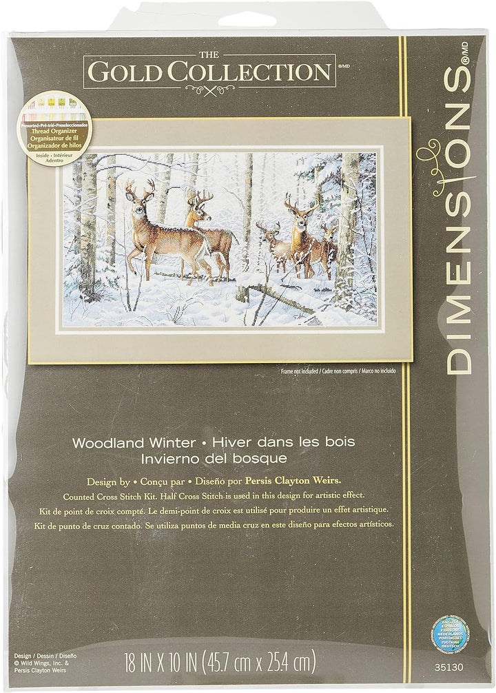 Dimensions Gezählter Kreuzstick Set, Woodland Winter, Woodland Winter