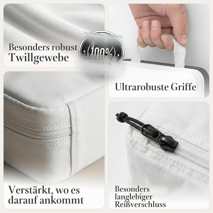 Deluxe Kompressions-Verpackungswürfel für Reisen, Platz maximieren im Gepäck, patentiertes HybridMax