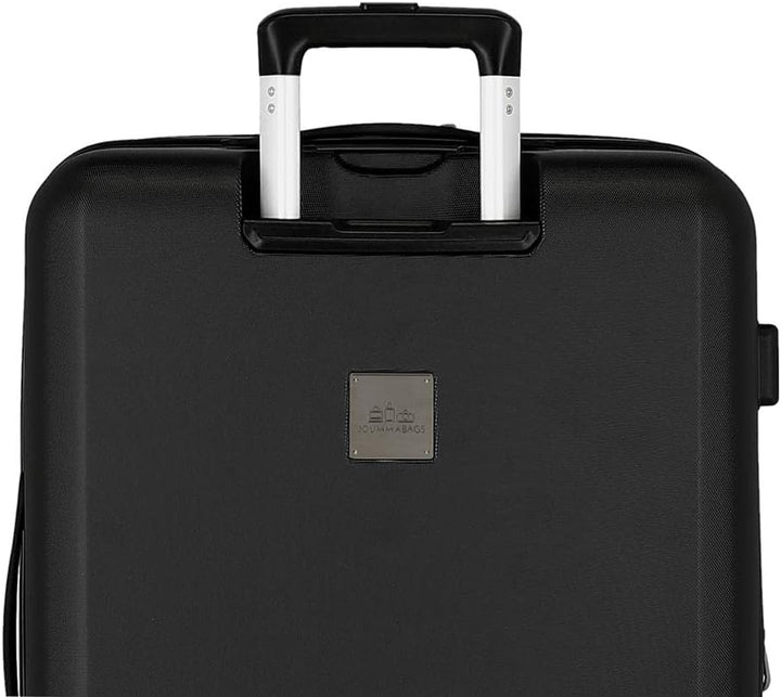 Disney 100 Special Shine Mickey Silver Medium Koffer Schwarz 48x70x26 cm Starres ABS Integrierter TS