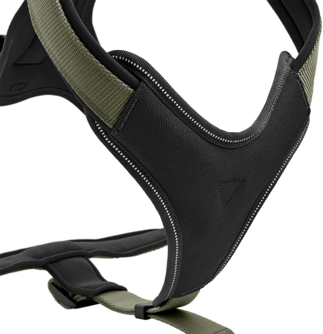 HUNTER NEOPREN Hundegeschirr, Nylon, gepolstert mit Neopren, XS 36 - 44 cm, oliv/schwarz oliv/schwar